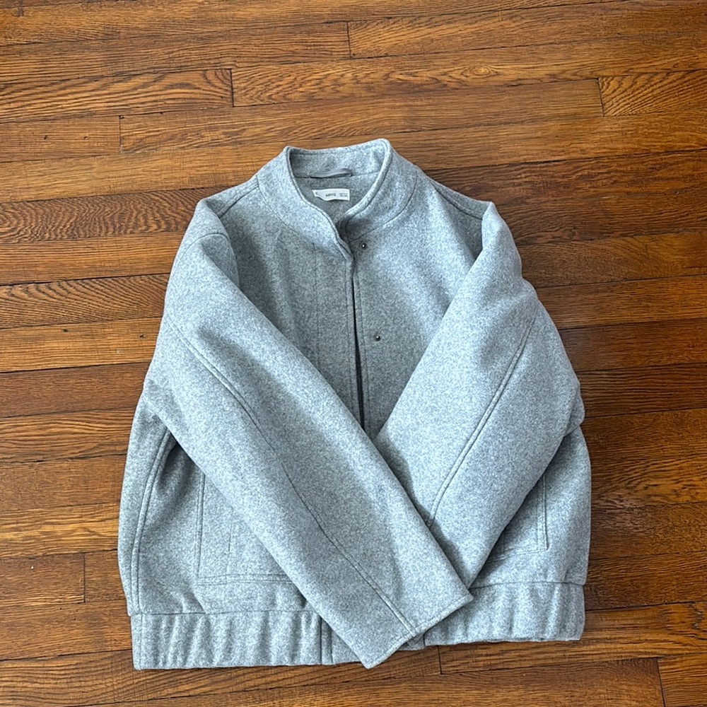 Gray Bomber Jacket